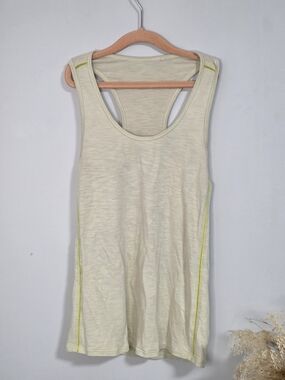 Lululemon Light Yellow RacerBack Tank Top Size Small